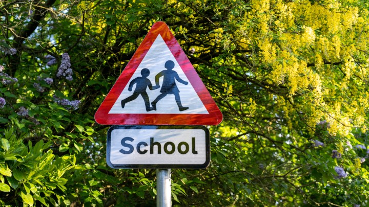 school sign