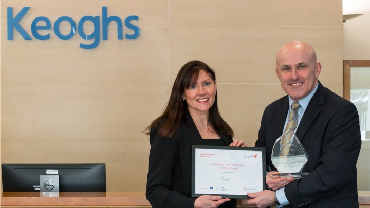 Keoghs celebrates award for fledgling apprenticeship scheme